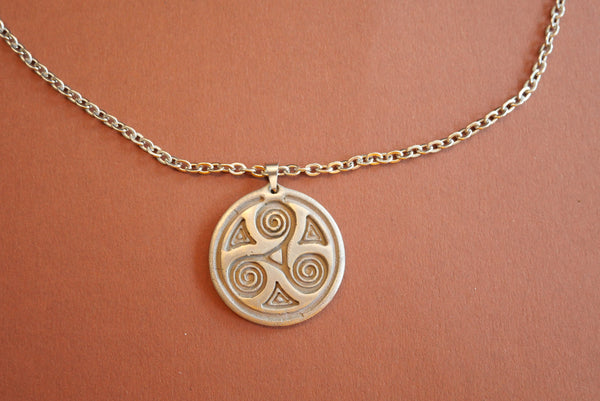 Bronze Triskel Pendant