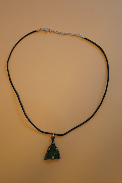 Frosted glass pendant