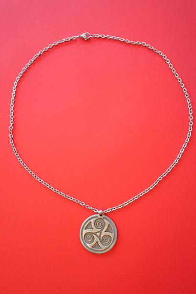 Bronze Triskel Pendant