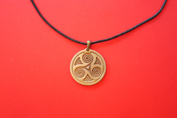 Bronze Triskel Pendant