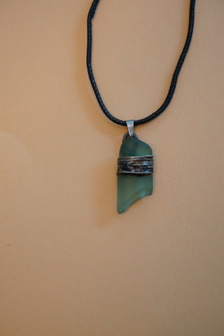 Frosted glass pendant