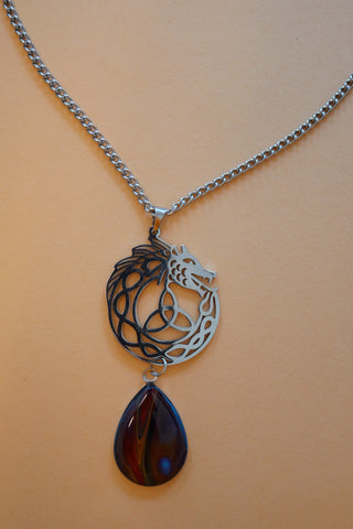 Jörmungand and Triquetra pendant