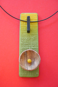 Rectangular plate choker necklace
