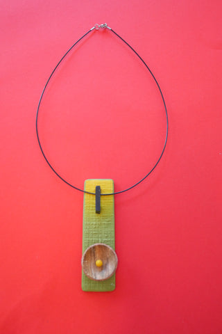 Rectangular plate choker necklace