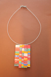 Collier ras de cou "mosaïque"