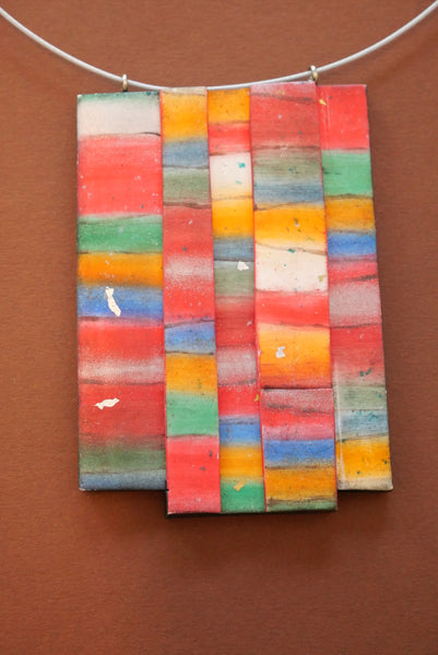 Collier ras de cou "mosaïque"