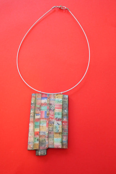 Collier ras de cou "mosaïque"